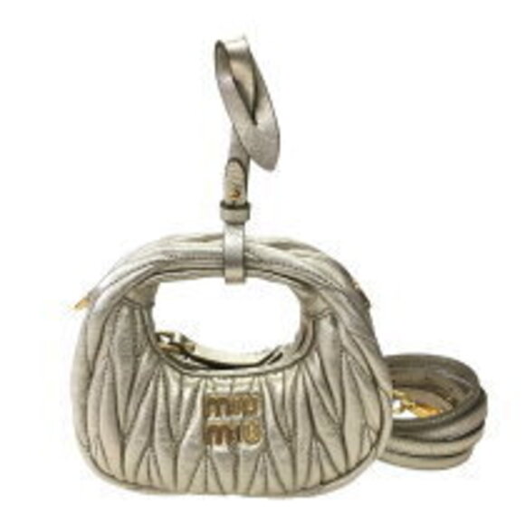 Miu Miu Handbags - Miu Miu Wonder Matelasse Leather Hobo Bag Gold handbag